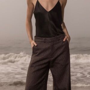 Heidi Merrick Perrine Pant in Chocolate Wool - Size 6